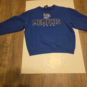 Memphis Tigers Blue Pullover Unisex Sweatshirt - L